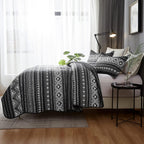 EthnoCharme: Modern Duvet Cover Set – Easy Care, Comfortable & Monochrome with Tribal Look for Guest Room