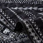 EthnoCharme: Modern Duvet Cover Set – Easy Care, Comfortable & Monochrome with Tribal Look for Guest Room