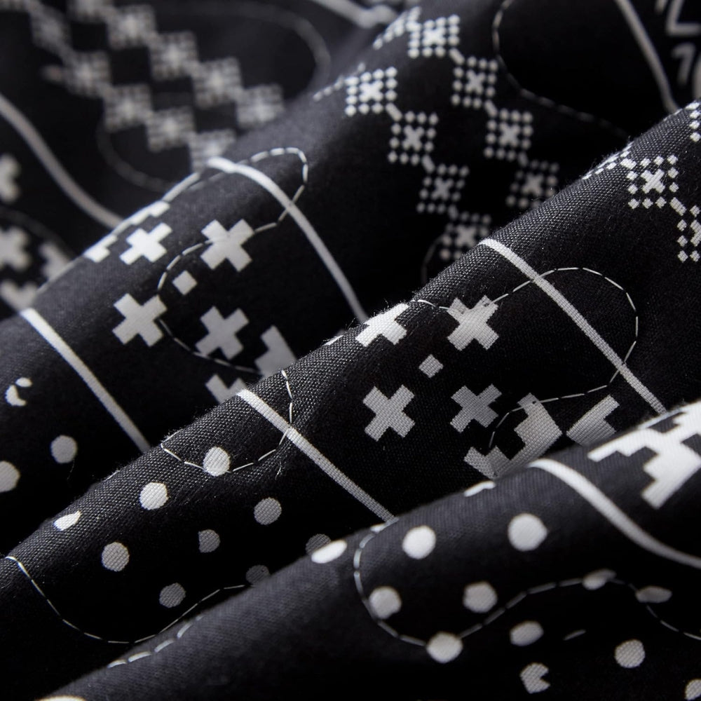 EthnoCharme: Modern Duvet Cover Set – Easy Care, Comfortable & Monochrome with Tribal Look for Guest Room