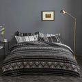 EthnoCharme: Modern Duvet Cover Set – Easy Care, Comfortable & Monochrome with Tribal Look for Guest Room