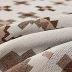 EthnoNest: Nomadic-Style Sofa Cover Made of High-Quality Chenille with Artistic Boho Pattern – for Sofa and Living Area