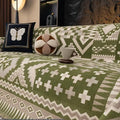 EthnoNest: Nomadic-Style Sofa Cover Made of High-Quality Chenille with Artistic Boho Pattern – for Sofa and Living Area
