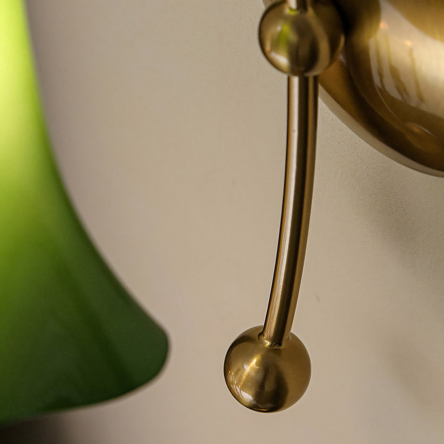 Gooseneck Glass Blossom Wall Sconce — Copper