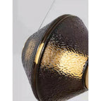 Tinted Glass Dome Pendant Light — Gold Fitting