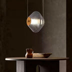 Tinted Glass Dome Pendant Light — Gold Fitting