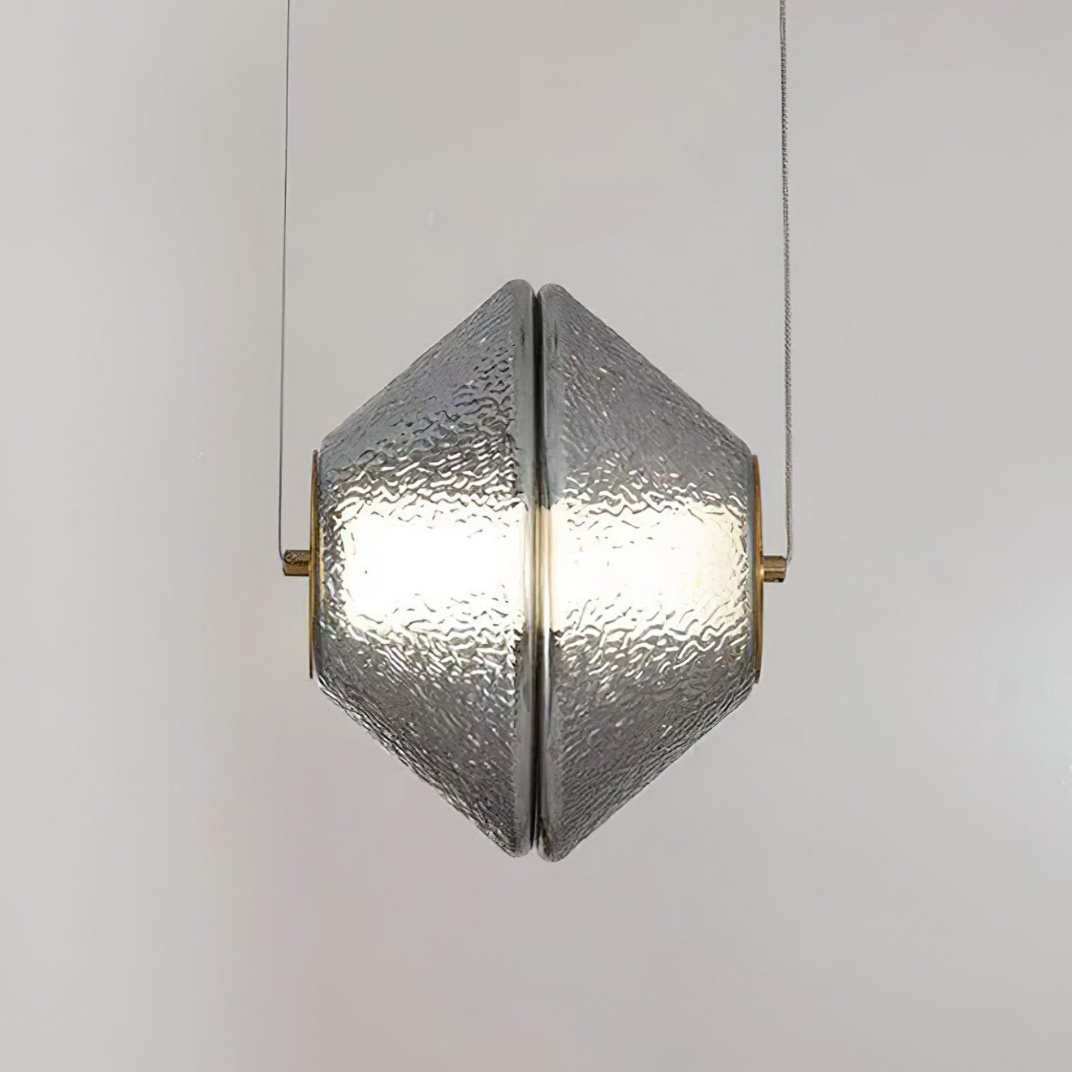 Tinted Glass Dome Pendant Light — Gold Fitting