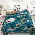 ExotiFlora: Cotton Blankets with Exotic Floral & Paisley Pattern & Fringe Detail – for Sofa & Bedroom