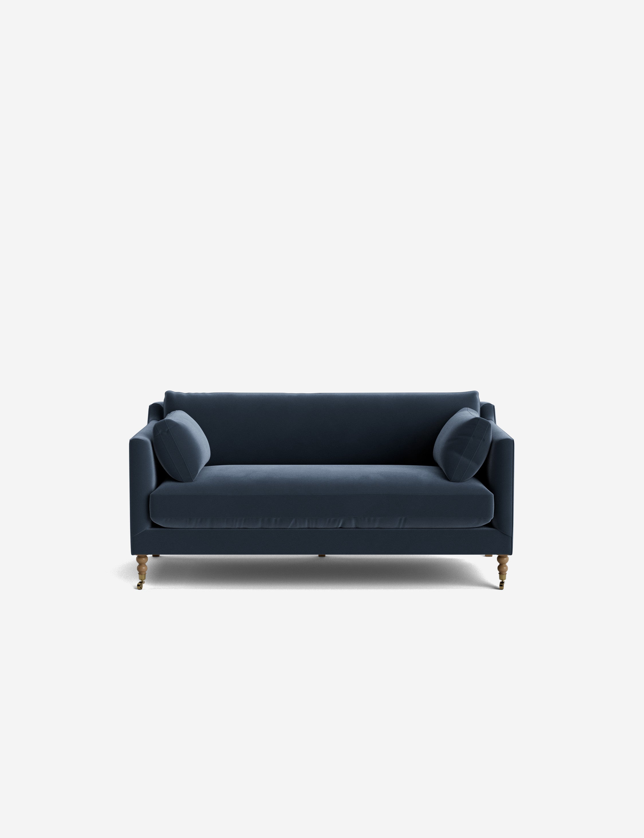 Fiora Sofa | Vintage Olive Velvet, Curved Legs