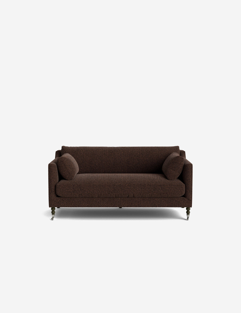 Fiora Sofa | Vintage Olive Velvet, Curved Legs