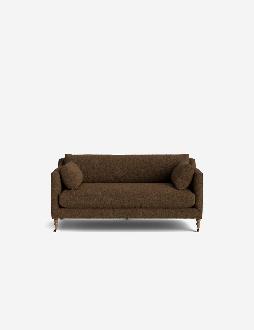 Fiora Sofa | Vintage Olive Velvet, Curved Legs