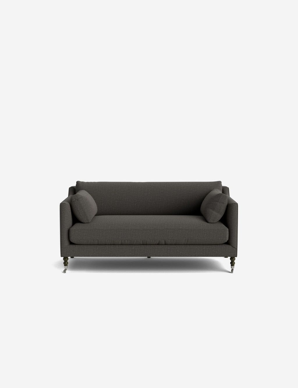 Fiora Sofa | Vintage Olive Velvet, Curved Legs