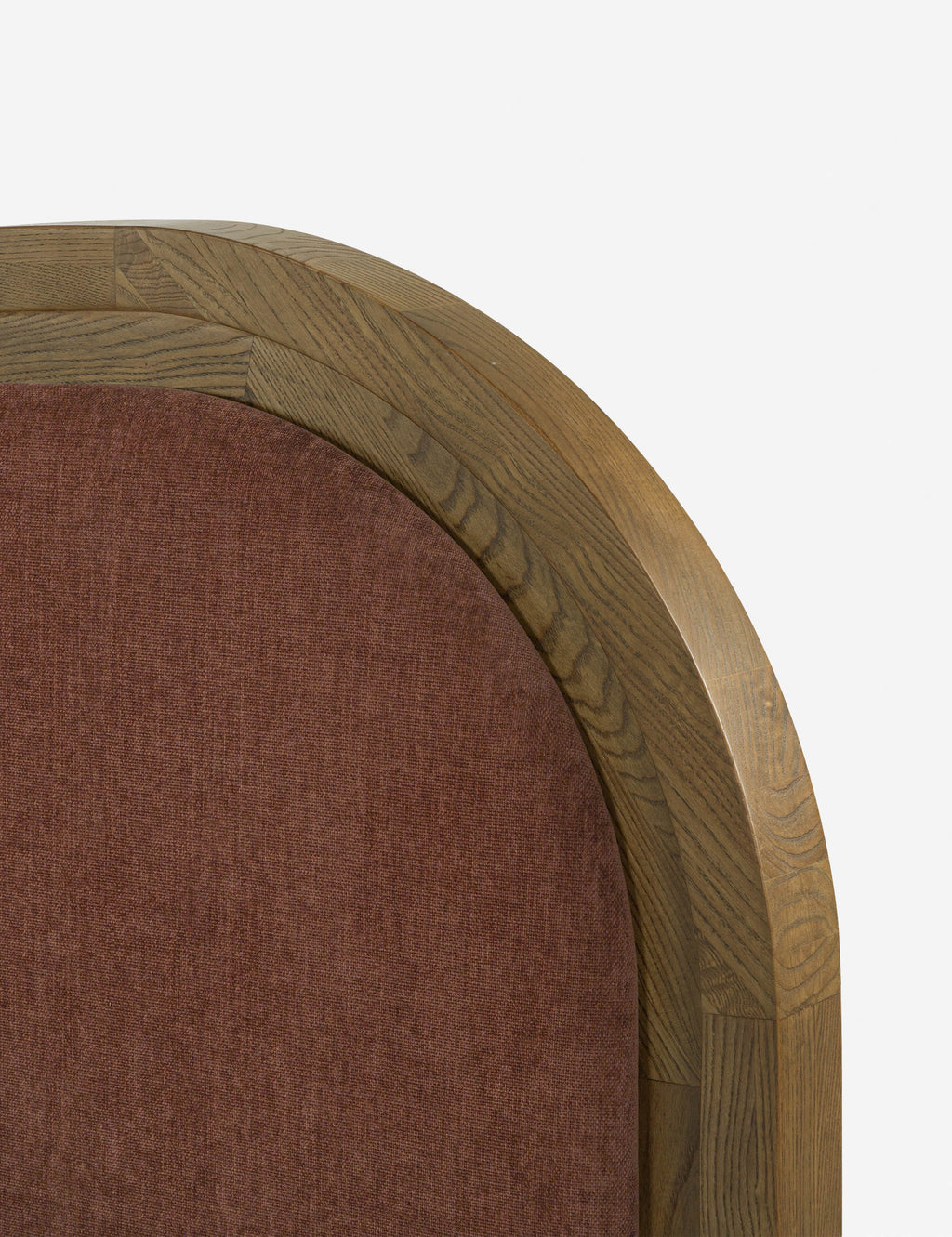 Gavril Platform Bed | Solid Ash Border, Upholstered Headboard