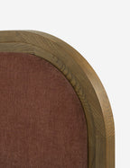 Gavril Platform Bed | Solid Ash Border, Upholstered Headboard