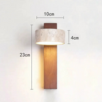 Bela Wandlamp | Natuurlijke Travertijn, Warm Licht