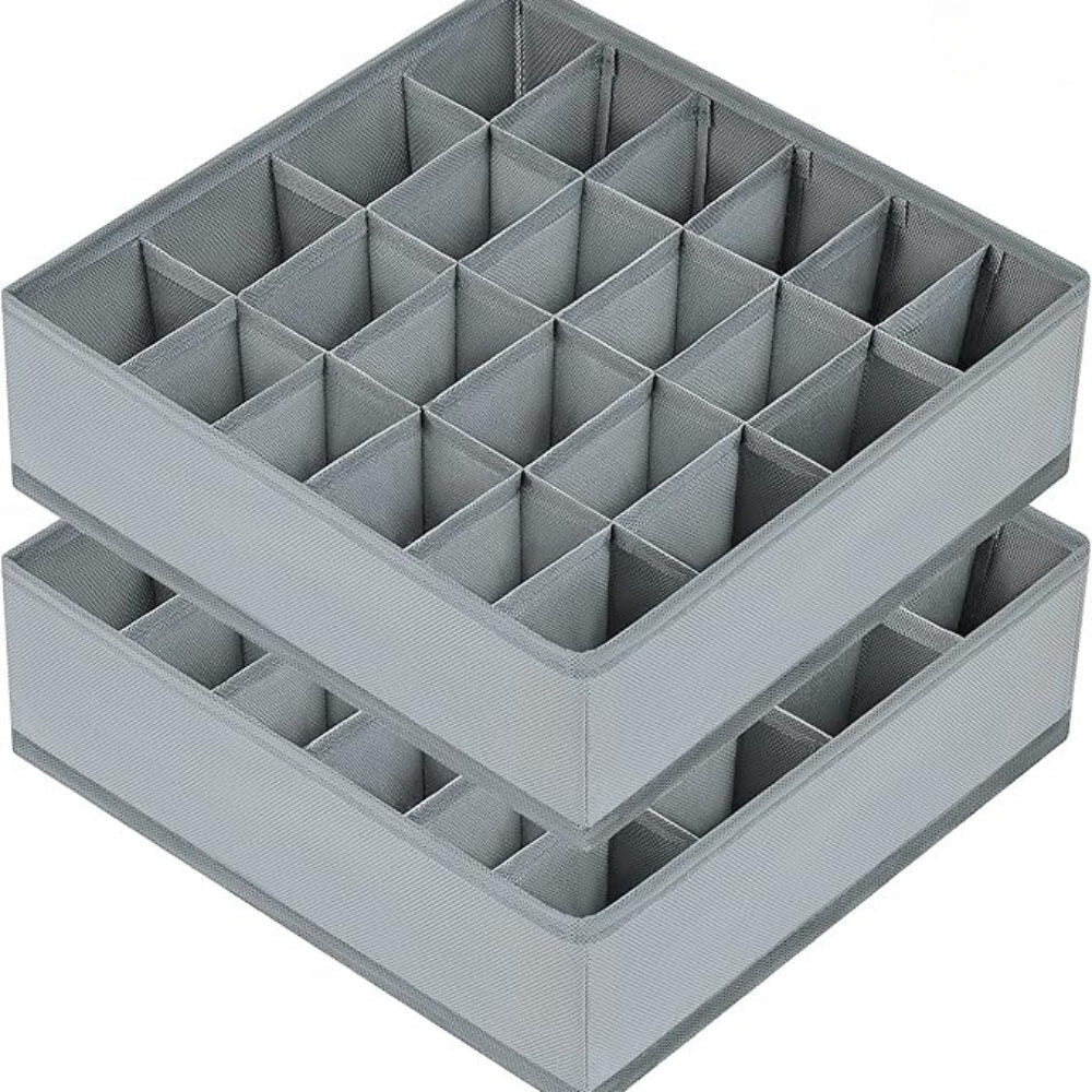 FachOrdnung: Foldable Storage Organizer – with 24 Compartments, Practical & Space-Saving for Socks & Underwear