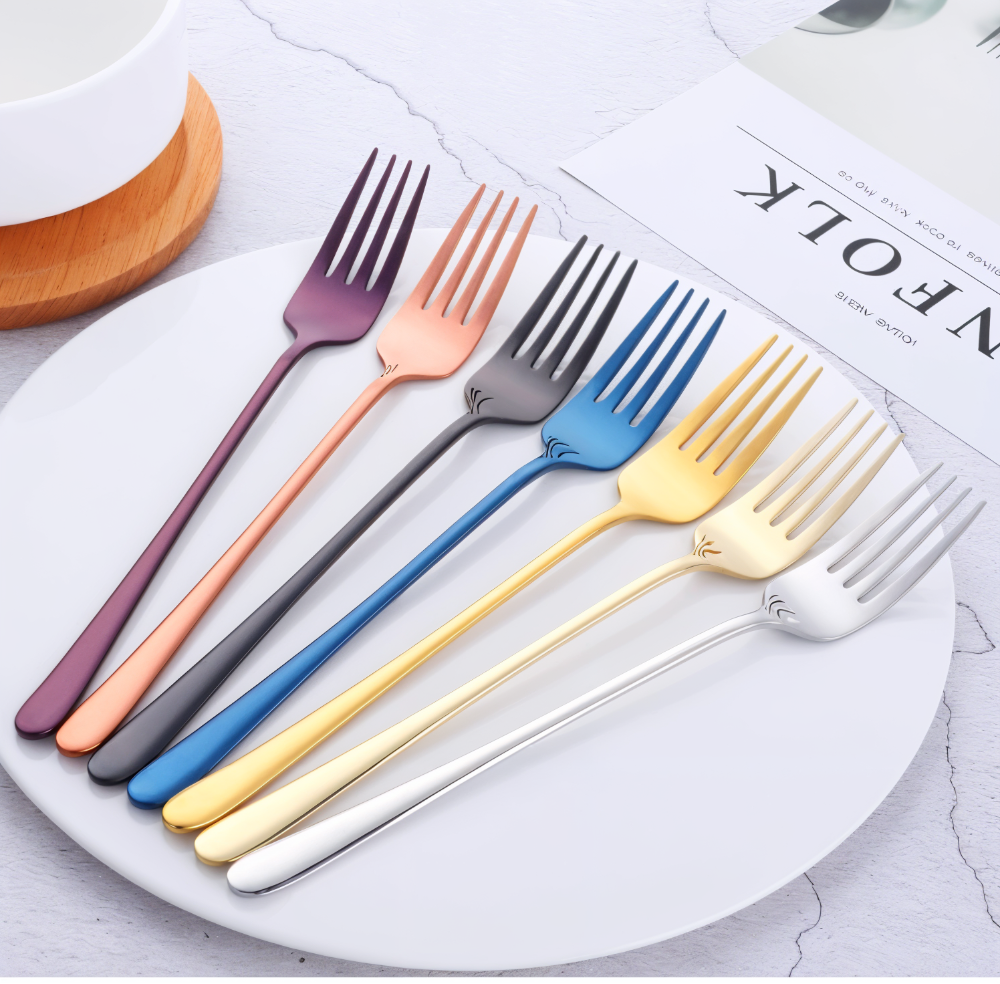 Fiorenzo – Stainless Steel Fork Set 4 Of 6 Pieces