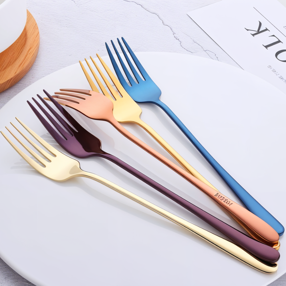 Fiorenzo – Stainless Steel Fork Set 4 Of 6 Pieces