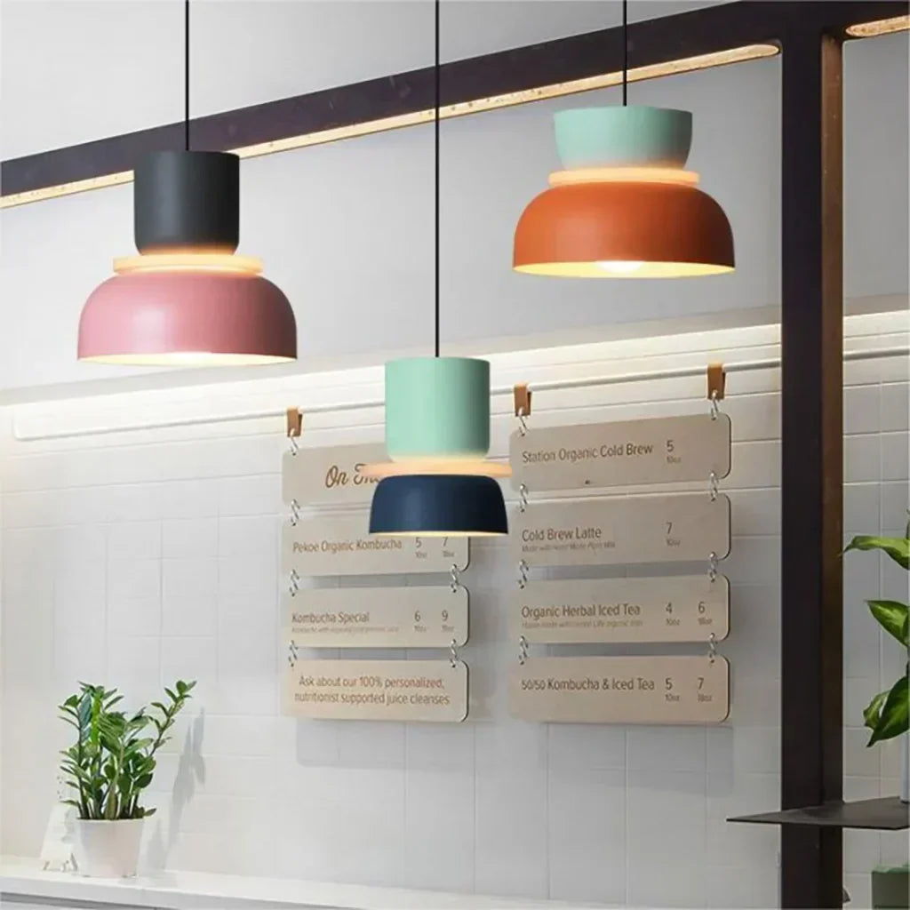 FarbAura: Pendant Lamp in Nordic Style – Designer LED Hanging Lamp for Interiors
