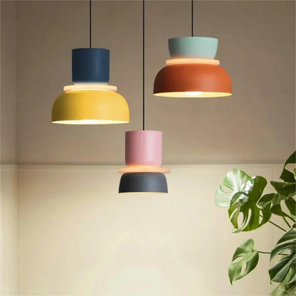 FarbAura: Pendant Lamp in Nordic Style – Designer LED Hanging Lamp for Interiors