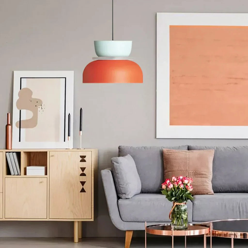 FarbAura: Pendant Lamp in Nordic Style – Designer LED Hanging Lamp for Interiors