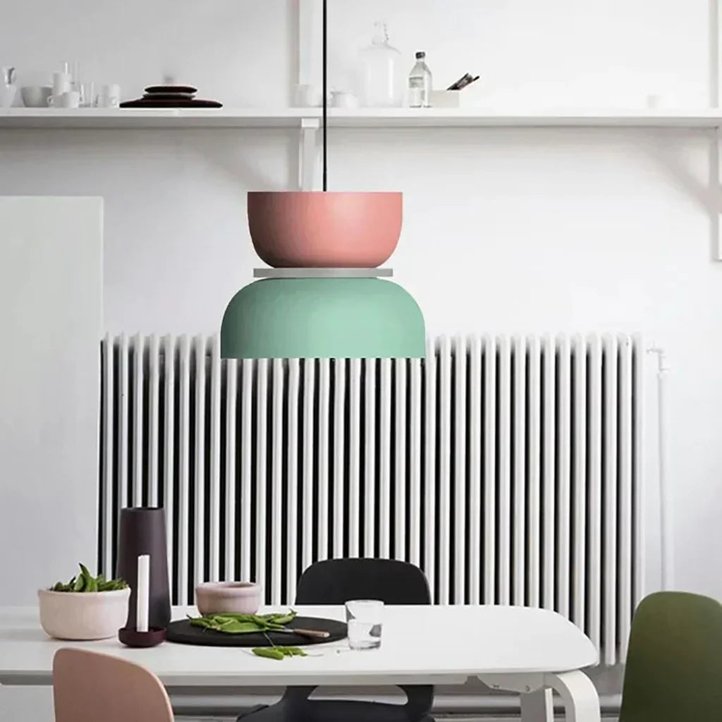 FarbAura: Pendant Lamp in Nordic Style – Designer LED Hanging Lamp for Interiors
