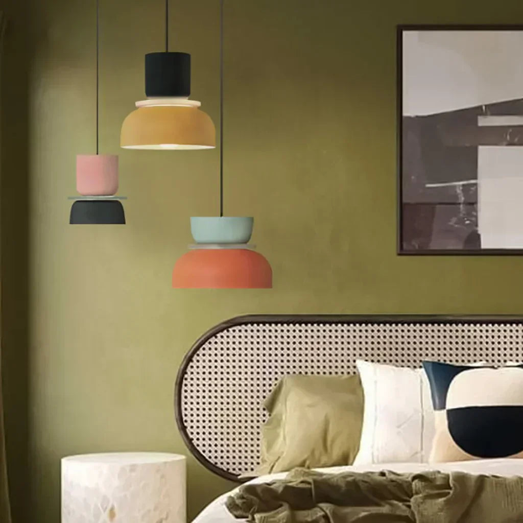 FarbAura: Pendant Lamp in Nordic Style – Designer LED Hanging Lamp for Interiors