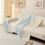 Color Breeze: Sofa Cover in Rainbow Design Made of Ice Silk with Cooling Comfort – for Sofa & Living Room