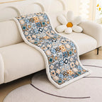 ColorOasis: Sofa Cover in Boho Style with Extra Thick Quilted Pattern & Easy-Care Protection – for Couch & Lounge