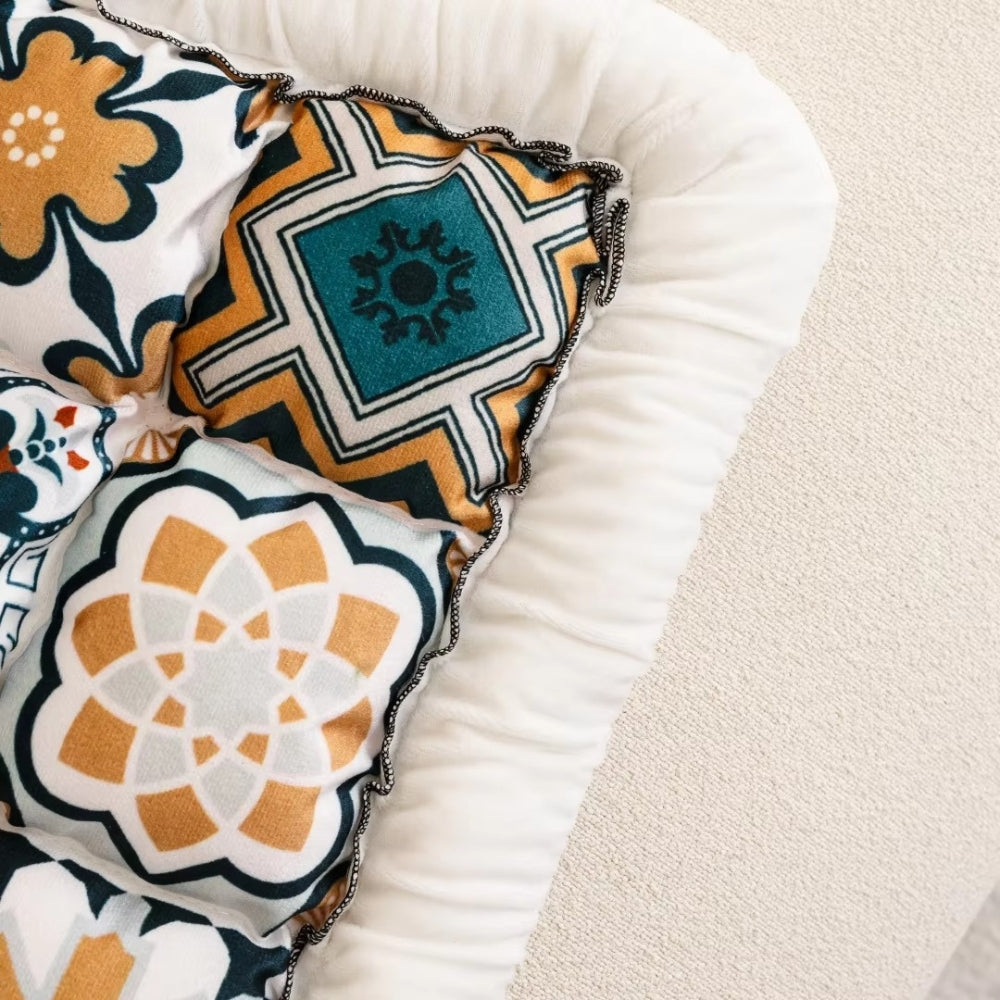 ColorOasis: Sofa Cover in Boho Style with Extra Thick Quilted Pattern & Easy-Care Protection – for Couch & Lounge
