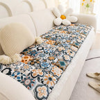 ColorOasis: Sofa Cover in Boho Style with Extra Thick Quilted Pattern & Easy-Care Protection – for Couch & Lounge