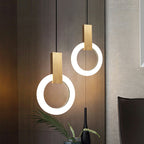 NordCirca: Minimalist LED Pendant Lamp with Acrylic Ring – for Modern Living & Entrance Areas