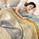 FeldTraum: Cotton Blankets with Stylish Print & Reversible Texture – for Bedroom & Sofa