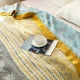 FeldTraum: Cotton Blankets with Stylish Print & Reversible Texture – for Bedroom & Sofa