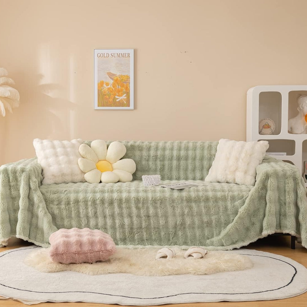 FellEleganz: Sofa Cover Made of High-Quality Faux Fur with Non-Slip Seating & Luxurious Comfort – for Sofa & Living Area