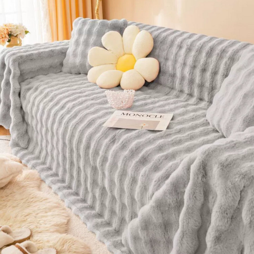 FellEleganz: Sofa Cover Made of High-Quality Faux Fur with Non-Slip Seating & Luxurious Comfort – for Sofa & Living Area