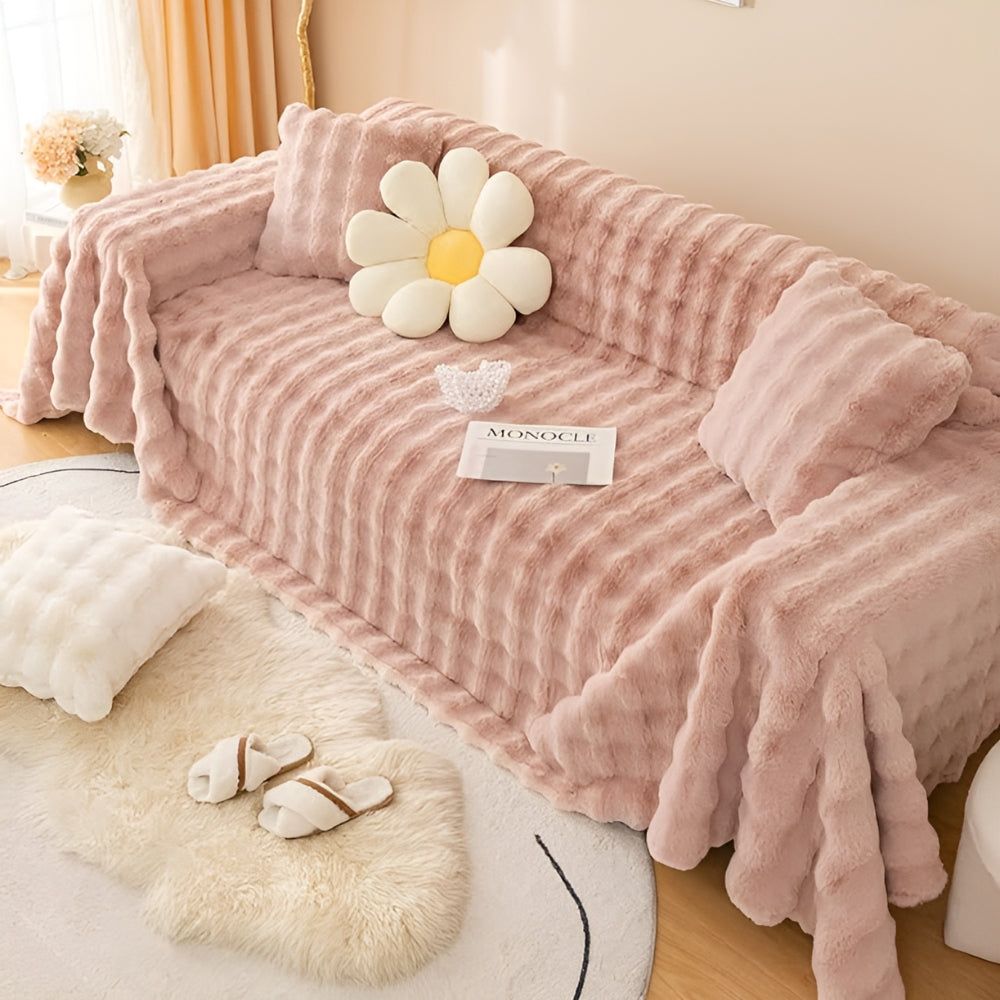 FellEleganz: Sofa Cover Made of High-Quality Faux Fur with Non-Slip Seating & Luxurious Comfort – for Sofa & Living Area