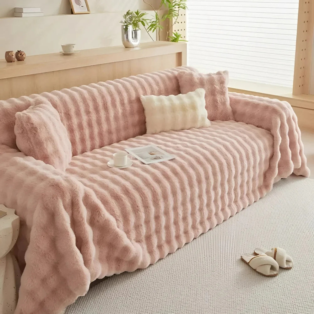 FellEleganz: Sofa Cover Made of High-Quality Faux Fur with Non-Slip Seating & Luxurious Comfort – for Sofa & Living Area