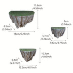 RockArt: Wall Shelves Resin – robust, unique & hanging in natural design for indoor & outdoor areas