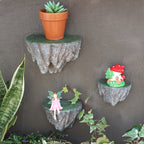 RockArt: Wall Shelves Resin – robust, unique & hanging in natural design for indoor & outdoor areas