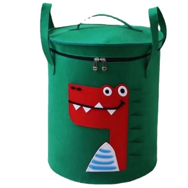 Toy Storage Bag Felt Organizer Portable Collapsible Design