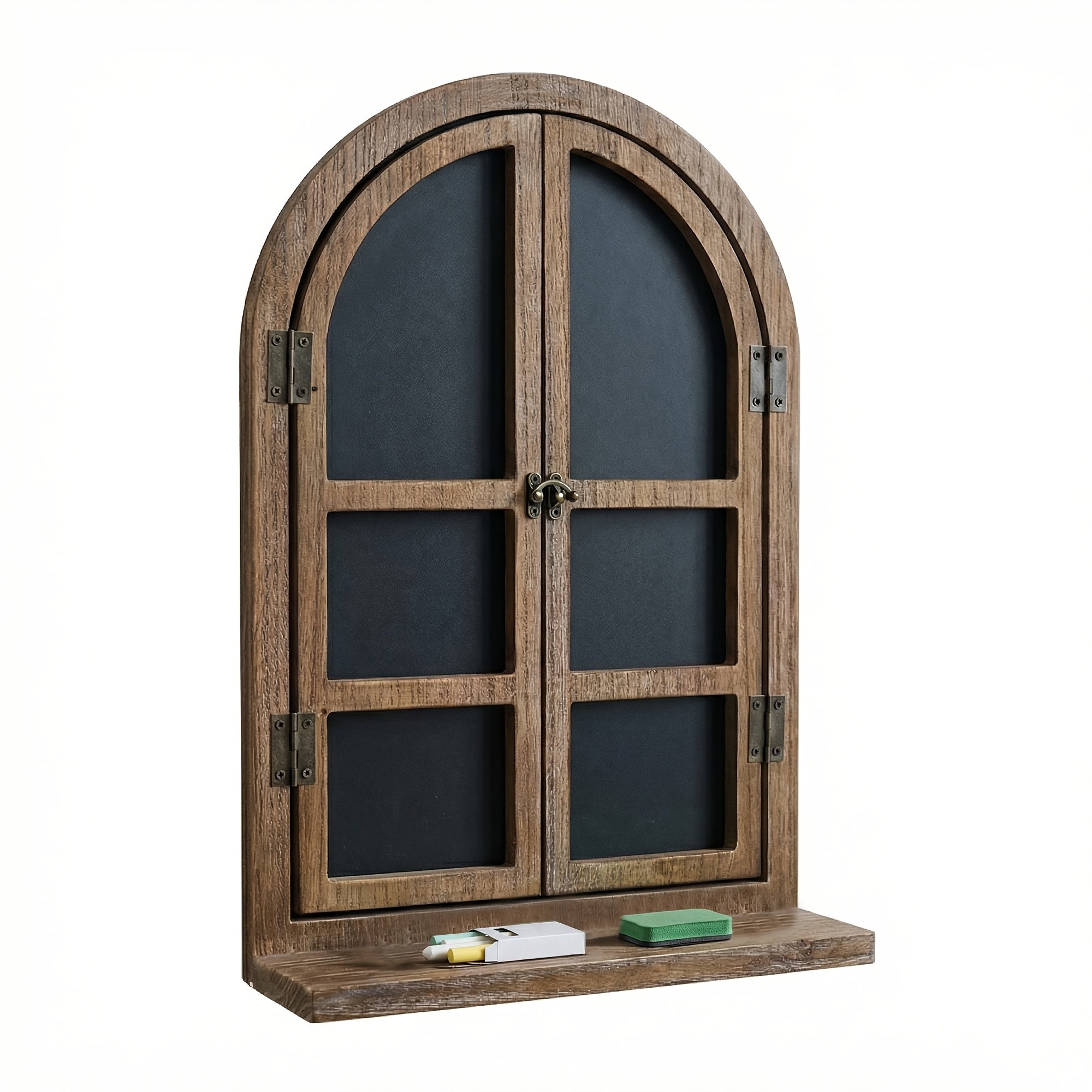 FensterHolz: Rustic Wall Shelf – Decorative, Multifunctional & Hanging with Window Design for Living Room & Bedroom