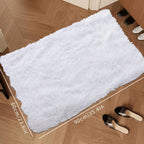 FestGlanz: Fluffy Rectangular Rug Luxurious Decorative – Perfect for Living Room & Festive Decor