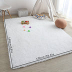 FestGlanz: Fluffy Rectangular Rug Luxurious Decorative – Perfect for Living Room & Festive Decor