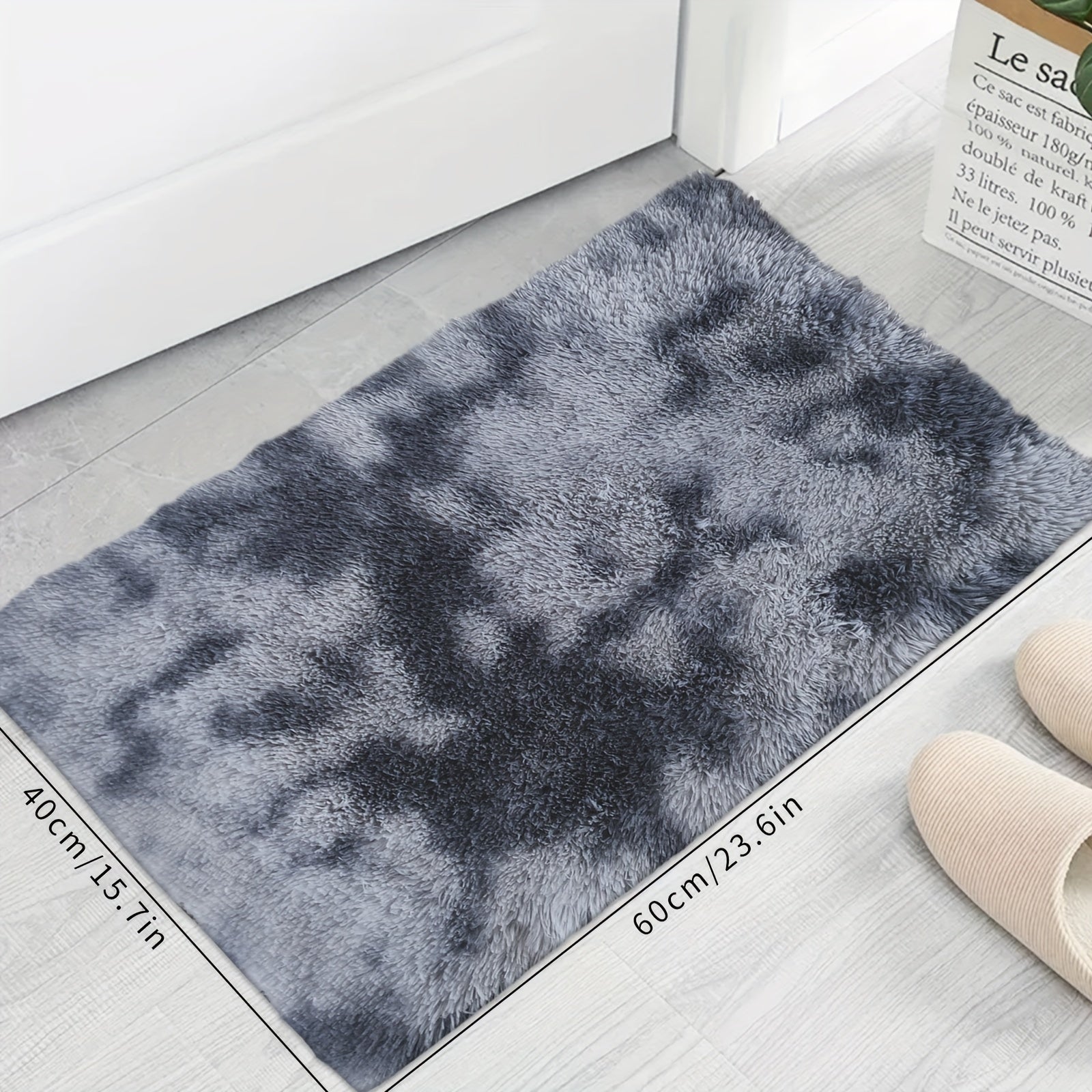 FestGlanz: Fluffy Rectangular Rug Luxurious Decorative – Perfect for Living Room & Festive Decor