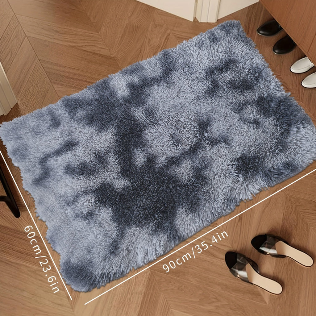 FestGlanz: Fluffy Rectangular Rug Luxurious Decorative – Perfect for Living Room & Festive Decor
