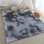 FestGlanz: Fluffy Rectangular Rug Luxurious Decorative – Perfect for Living Room & Festive Decor