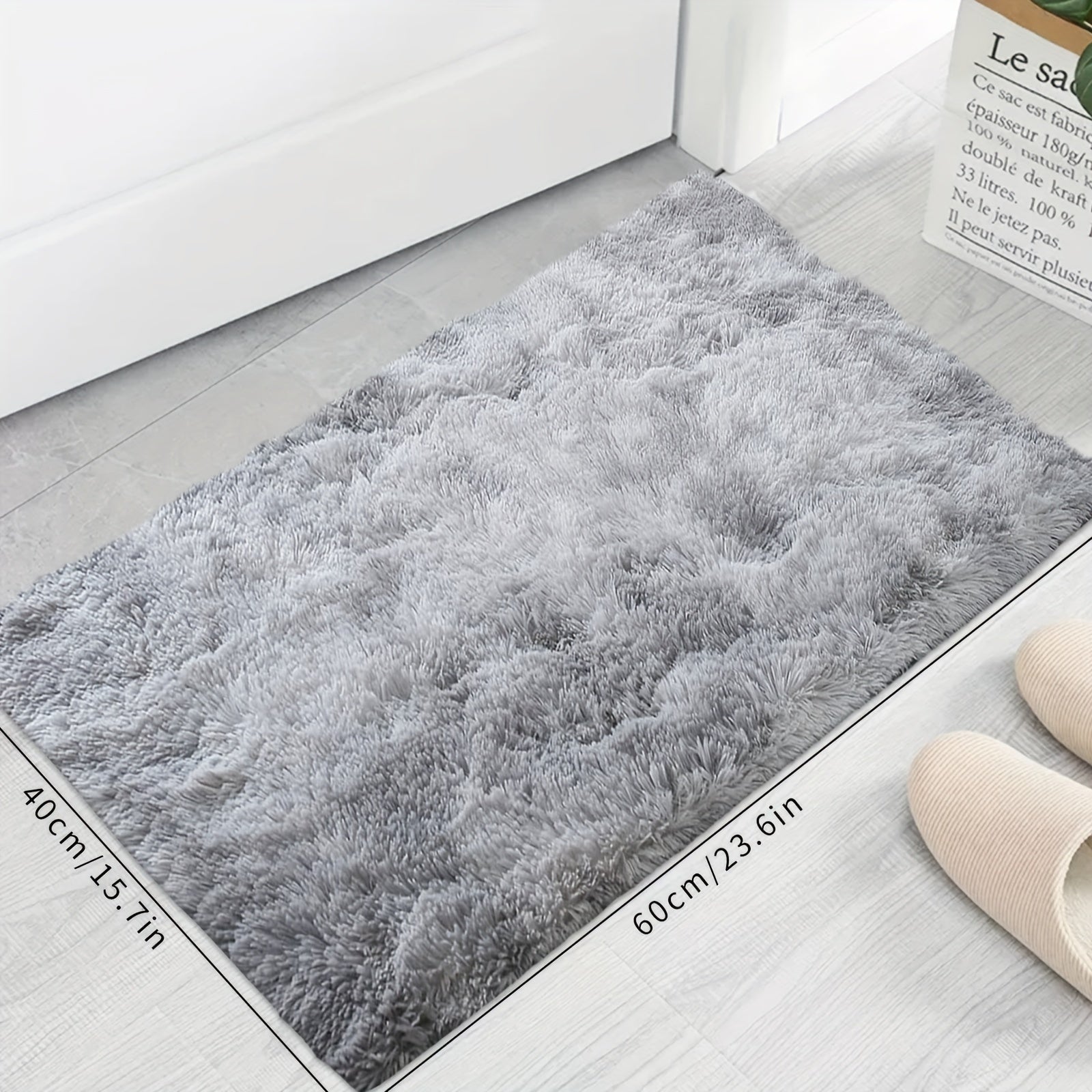 FestGlanz: Fluffy Rectangular Rug Luxurious Decorative – Perfect for Living Room & Festive Decor