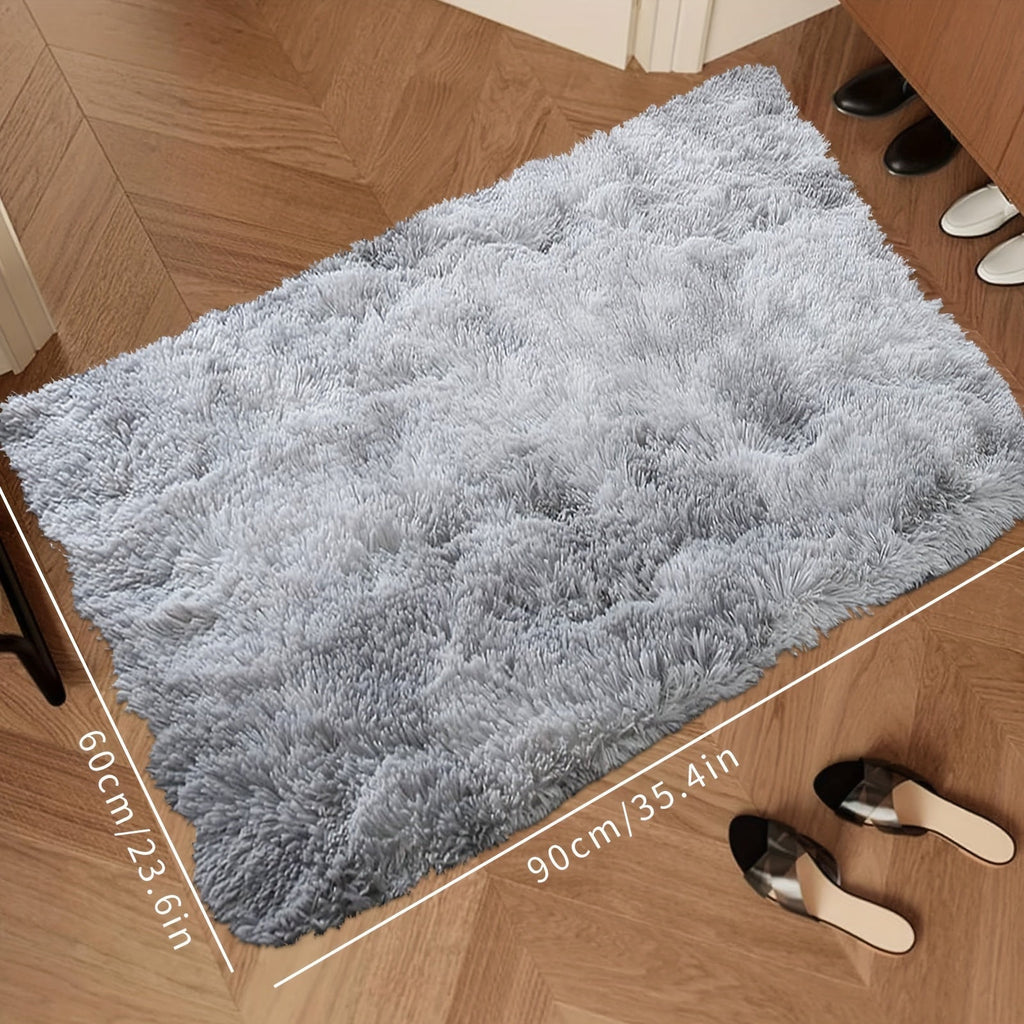FestGlanz: Fluffy Rectangular Rug Luxurious Decorative – Perfect for Living Room & Festive Decor