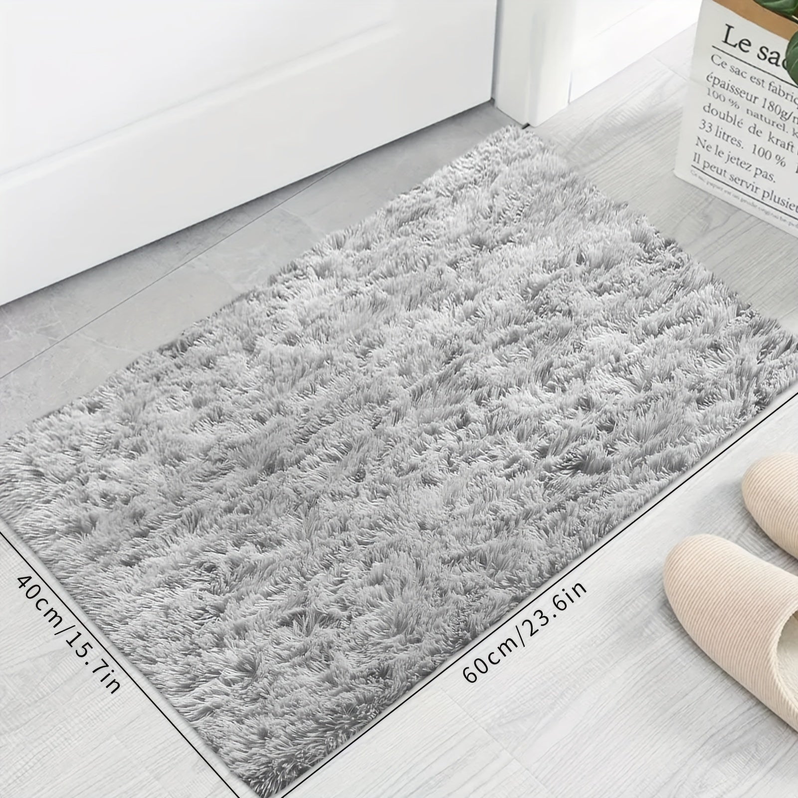 FestGlanz: Fluffy Rectangular Rug Luxurious Decorative – Perfect for Living Room & Festive Decor