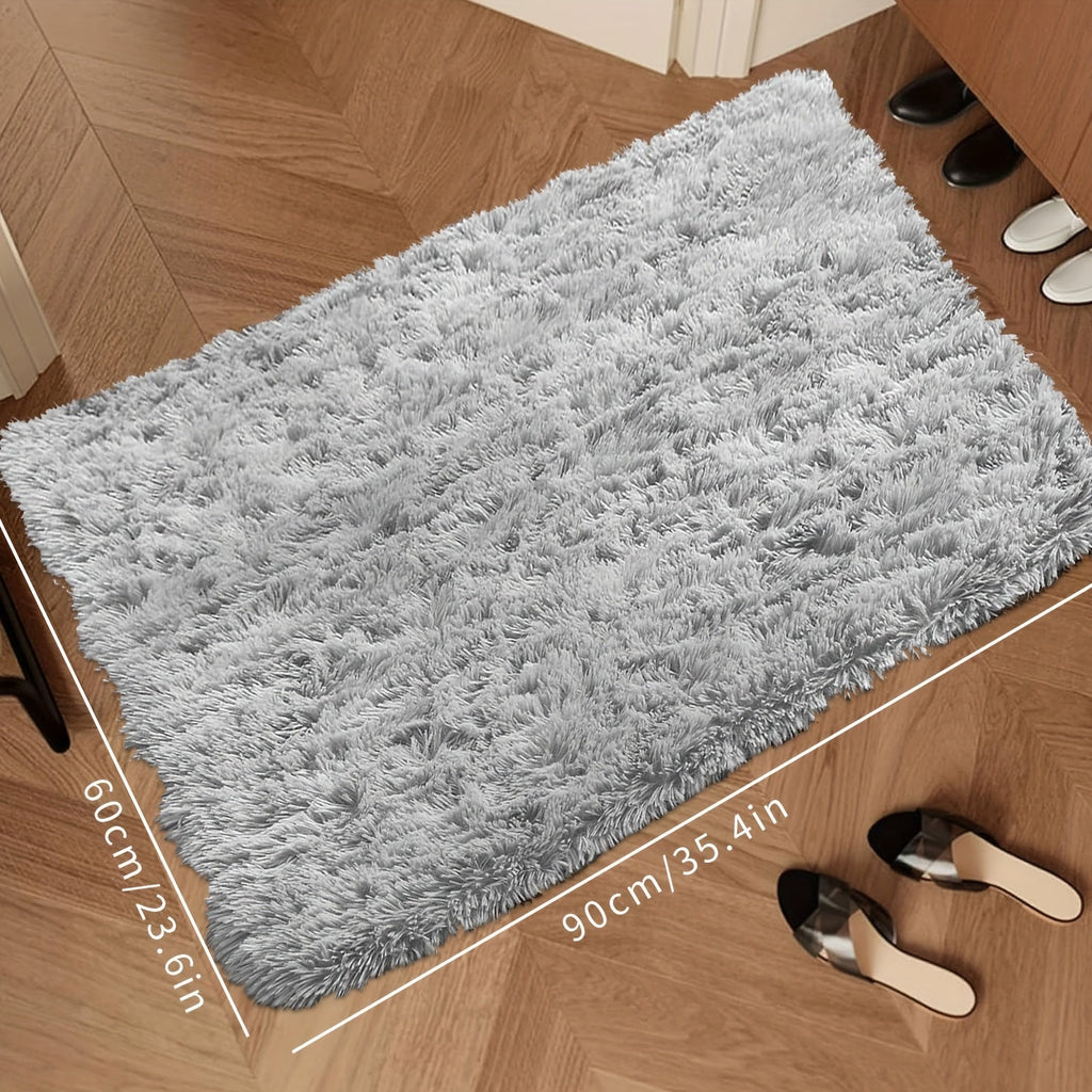 FestGlanz: Fluffy Rectangular Rug Luxurious Decorative – Perfect for Living Room & Festive Decor